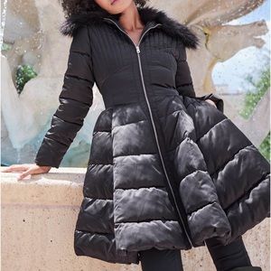 Venus Peplum Puffer Jacket